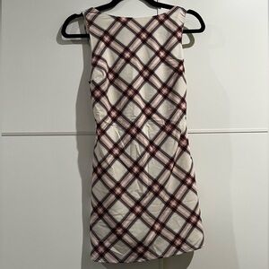 Abercrombie & Fitch Red and White Plaid Mini Dress